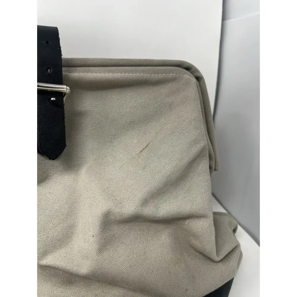 Schoolhouse Electric‎ Tradesman Bag Weekender gray Canvas & Leather USA Made